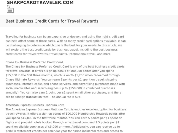 sharpcardtraveler.com